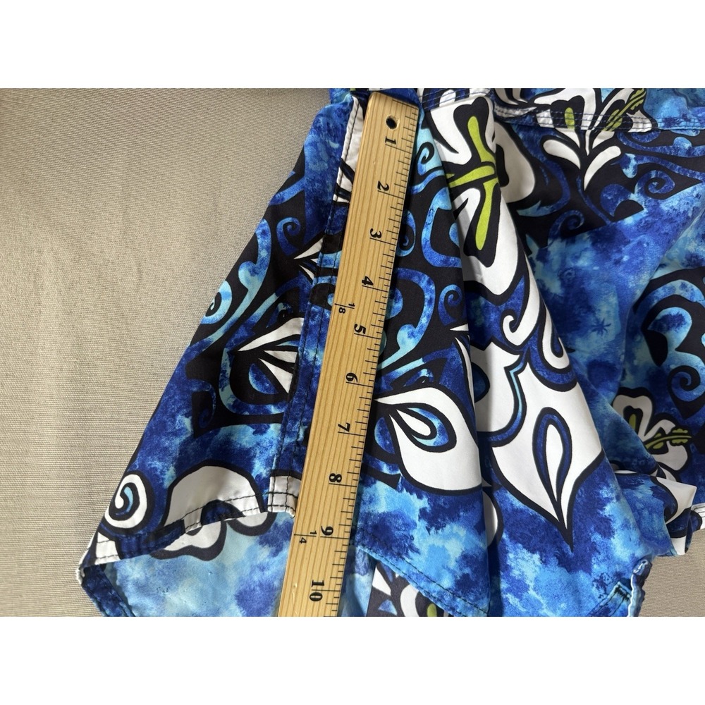 VINTAGE Quiksilver Board Shorts Adult Size 32 Blue Floral All Over Print Mens - Picture 7 of 10
